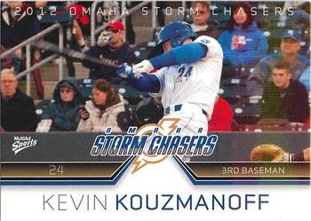 2012 MultiAd Omaha Storm Chasers #15 Kevin Kouzmanoff Front