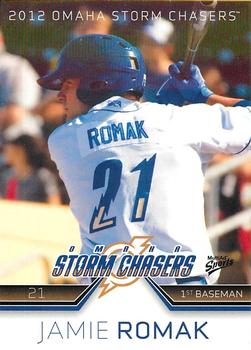 2012 MultiAd Omaha Storm Chasers #23 Jamie Romak Front