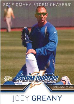 2012 MultiAd Omaha Storm Chasers #32 Joey Greany Front