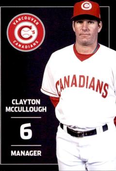 2012 Grandstand Vancouver Canadians #NNO Clayton McCullough Front