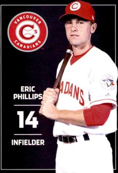 2012 Grandstand Vancouver Canadians #NNO Eric Phillips Front
