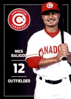 2012 Grandstand Vancouver Canadians #NNO Nick Baligod Front