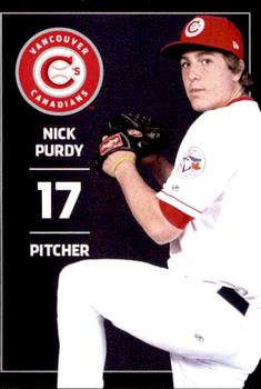 2012 Grandstand Vancouver Canadians #NNO Nick Purdy Front
