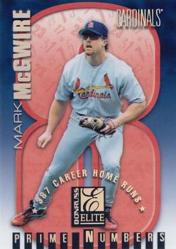 1998 Donruss Elite - Prime Numbers #3b Mark McGwire Front