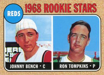 1998 Topps Stars - Rookie Reprints #1 Johnny Bench / Ron Tompkins Front