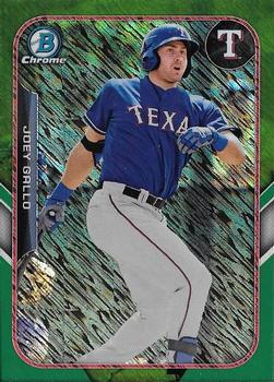 2015 Bowman - The Farm's Finest Minis Green Shimmer Refractor #FFM-JOG Joey Gallo Front