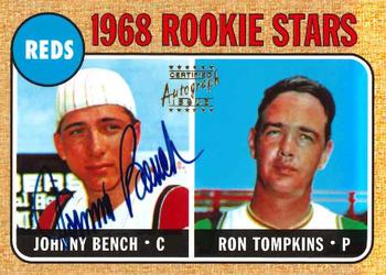 1998 Topps Stars - Rookie Reprints Autographs #1 Johnny Bench Front