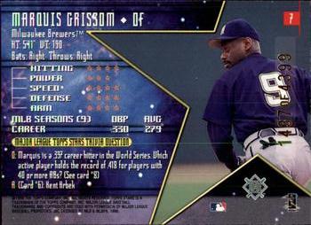 1998 Topps Stars - Silver #7 Marquis Grissom Back