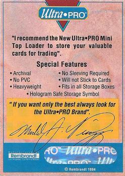 1994 Rembrandt Ultra-Pro Mike Piazza #NNO Mike Piazza Back