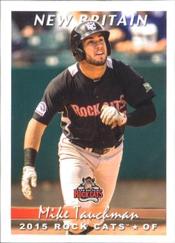 2015 Grandstand New Britain Rock Cats #NNO Mike Tauchman Front