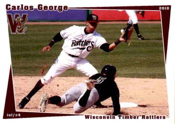 2010 Grandstand Wisconsin Timber Rattlers #NNO Carlos George Front