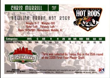 2010 Grandstand Midwest League All-Star Game Eastern Division #NNO Chris Murrill Back