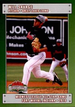 2010 Grandstand Midwest League All-Star Game Eastern Division #NNO Will Savage Front