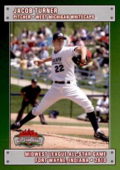 2010 Grandstand Midwest League All-Star Game Eastern Division #NNO Jacob Turner Front