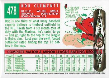 1998 Topps - Roberto Clemente Commemorative Reprints Factory Sealed #5 Bob Clemente Back