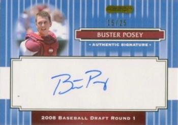 2008 Razor Signature Series - Blue #105 Buster Posey Front
