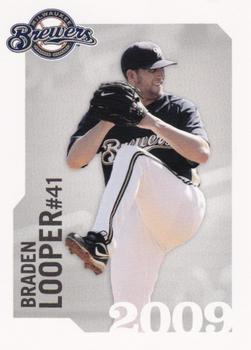 2009 Milwaukee Brewers Police #NNO Braden Looper Front