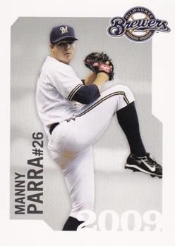 2009 Milwaukee Brewers Police #NNO Manny Parra Front