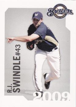2009 Milwaukee Brewers Police #NNO R.J. Swindle Front