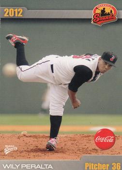 2012 MultiAd Nashville Sounds #30 Wily Peralta Front