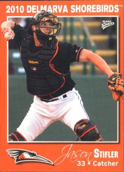 2010 MultiAd Delmarva Shorebirds #30 Jason Stifler Front