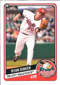 2013 Choice Tri-City ValleyCats #8 Ryan Dineen Front