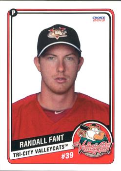 2013 Choice Tri-City ValleyCats #9 Randall Fant Front