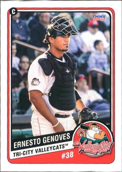 2013 Choice Tri-City ValleyCats #14 Ernesto Genoves Front