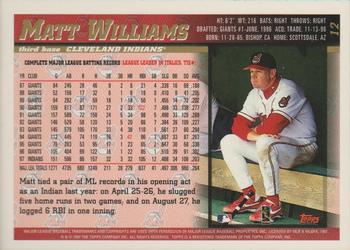 1998 Topps - Minted in Cooperstown #12 Matt Williams Back