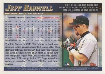 1998 Topps - Minted in Cooperstown #35 Jeff Bagwell Back