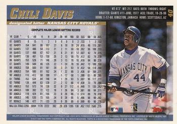 1998 Topps - Minted in Cooperstown #40 Chili Davis Back