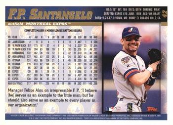 1998 Topps - Minted in Cooperstown #42 F.P. Santangelo Back