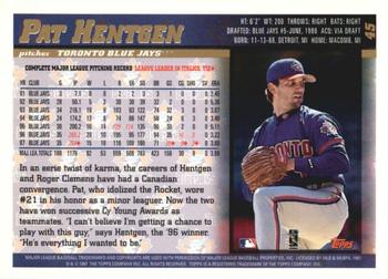 1998 Topps - Minted in Cooperstown #45 Pat Hentgen Back