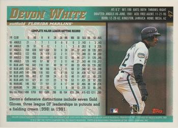 1998 Topps - Minted in Cooperstown #47 Devon White Back