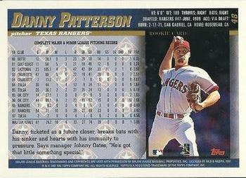 1998 Topps - Minted in Cooperstown #48 Danny Patterson Back