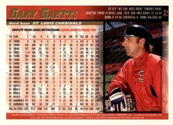 1998 Topps - Minted in Cooperstown #72 Gary Gaetti Back