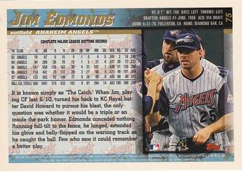 1998 Topps - Minted in Cooperstown #75 Jim Edmonds Back