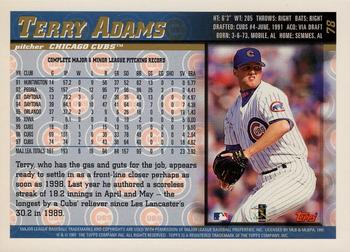 1998 Topps - Minted in Cooperstown #78 Terry Adams Back