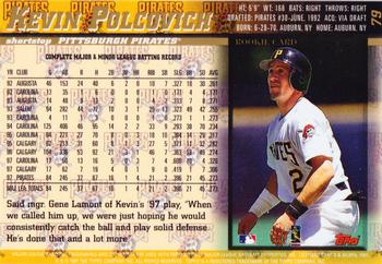 1998 Topps - Minted in Cooperstown #79 Kevin Polcovich Back