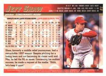 1998 Topps - Minted in Cooperstown #81 Jeff Shaw Back