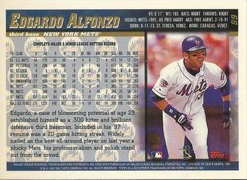 1998 Topps - Minted in Cooperstown #89 Edgardo Alfonzo Back
