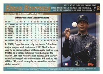 1998 Topps - Minted in Cooperstown #93 Edgar Renteria Back