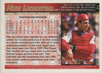 1998 Topps - Minted in Cooperstown #94 Mike Lieberthal Back