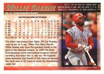 1998 Topps - Minted in Cooperstown #104 Willie Greene Back
