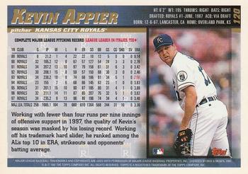 1998 Topps - Minted in Cooperstown #120 Kevin Appier Back