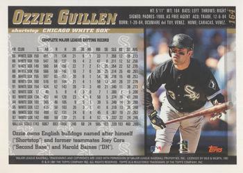 1998 Topps - Minted in Cooperstown #164 Ozzie Guillen Back