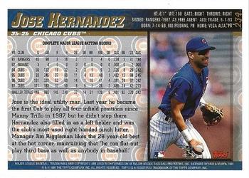 1998 Topps - Minted in Cooperstown #234 Jose Hernandez Back