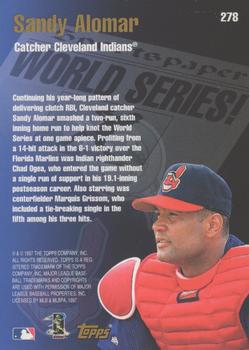1998 Topps - Minted in Cooperstown #278 Sandy Alomar Back