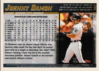 1998 Topps - Minted in Cooperstown #362 Johnny Damon Back