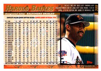 1998 Topps - Minted in Cooperstown #399 Harold Baines Back